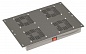 R5VSIT6004FB | Потолочный модуль 4 вентилятора для крыши 600 RAL9005